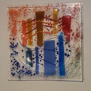 Vintage Fused Art Glass